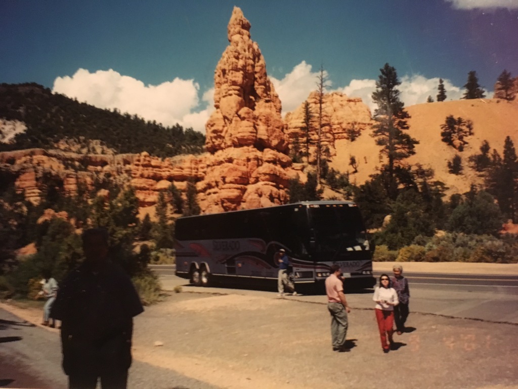 Another spot in southern Utah, with a good look at one of the Silverado Stages buses